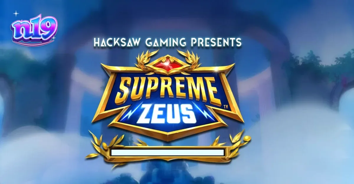 Interface do jogo de slot Supreme Zeus com tema do Olimpo